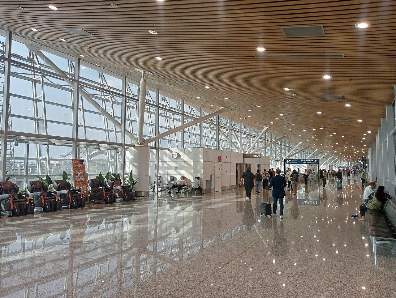 Airport terminal interior for Singapore to Senai Airport transfer planning