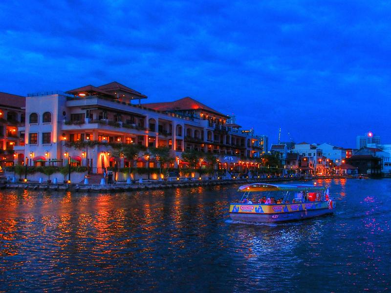 Melaka River in the historic city centre