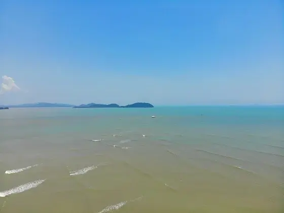 Mersing coast and islands near the ferry route